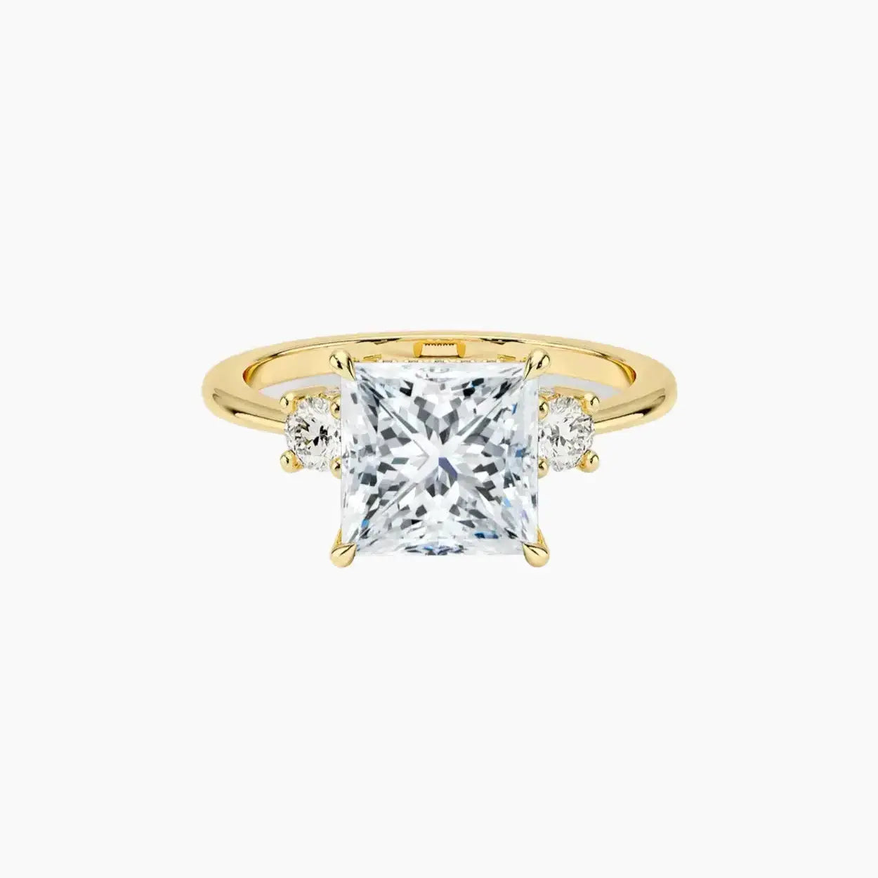 Seraphina Princess Hidden Halo 1.5 Carat Lab Grown Diamond Engagement Ring in 14K Rose Gold