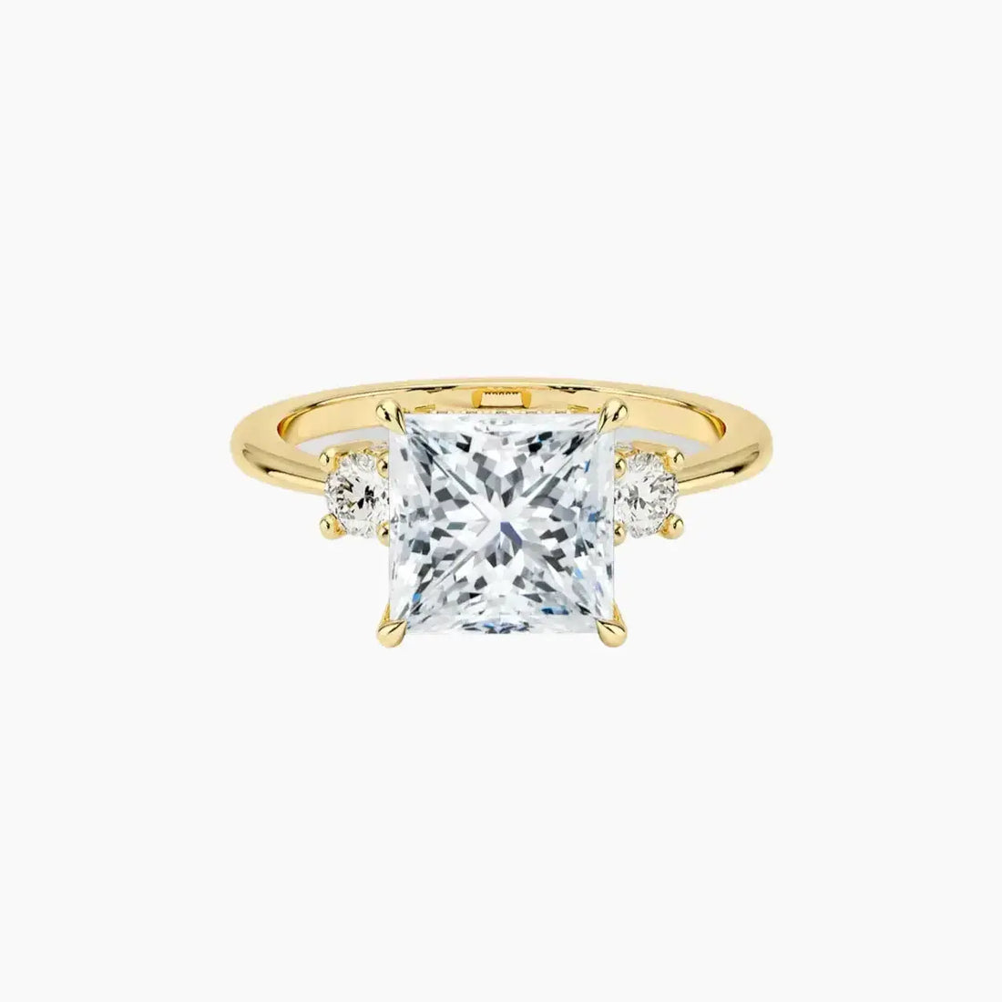 Seraphina Princess Hidden Halo 1.5 Carat Lab Grown Diamond Engagement Ring in 14K Rose Gold