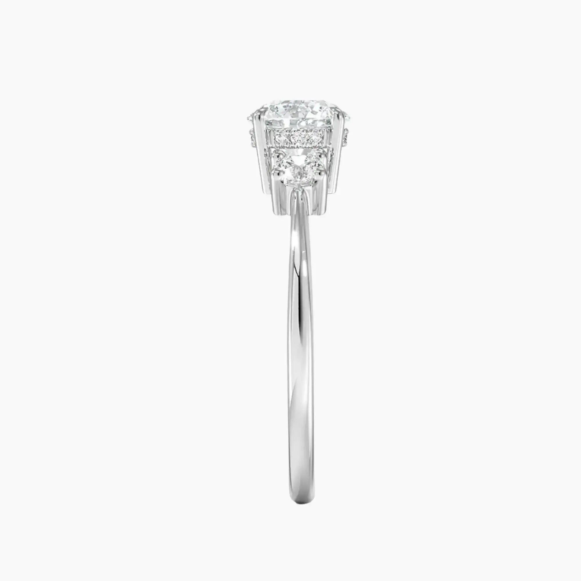Seraphina Round Hidden Halo 1.5 Carat Lab Grown Diamond Engagement Ring in 14K Rose Gold