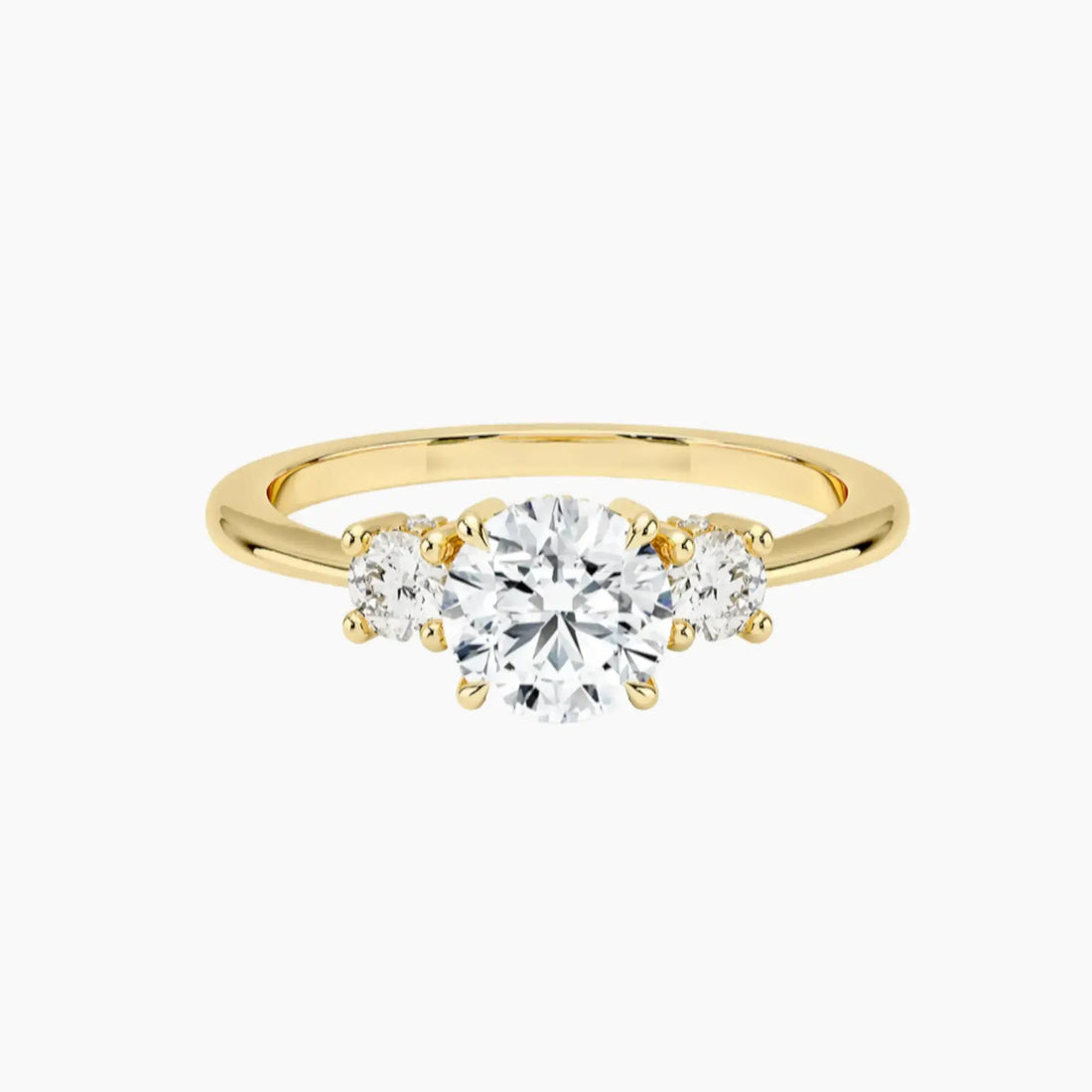 Seraphina Round Hidden Halo 1.5 Carat Lab Grown Diamond Engagement Ring in 14K Rose Gold