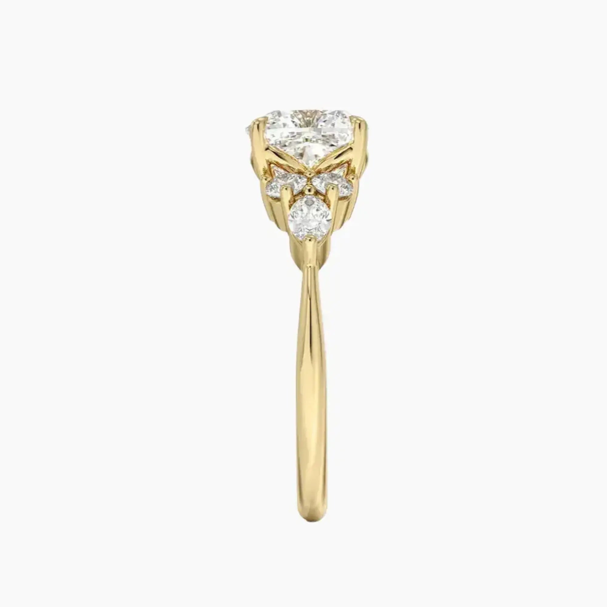 Rosalie 1 Carat Cushion Cut Solitaire Lab Grown Diamond Ring in 18K Rose Gold - View 9