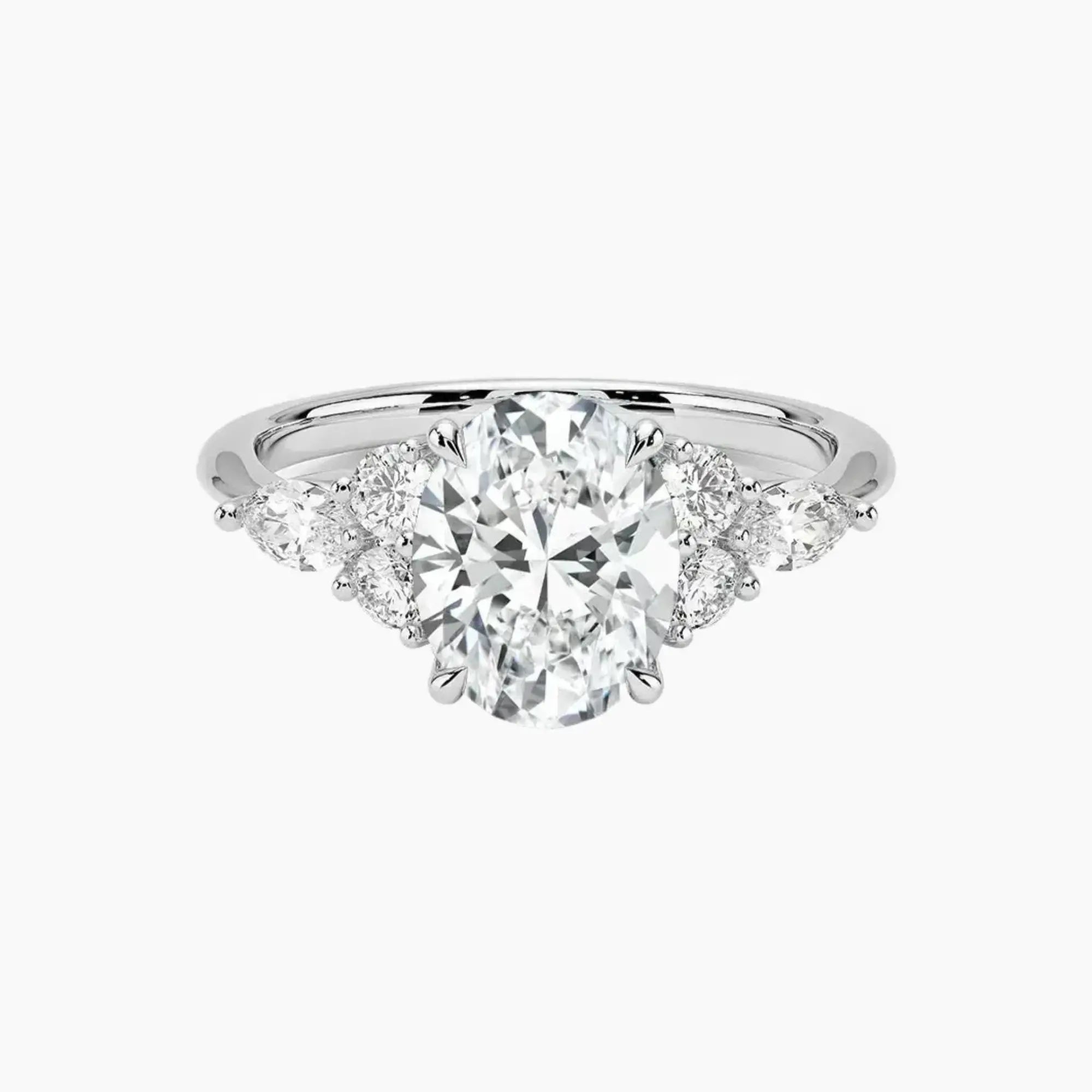 Rosalie 1.5 Carat Oval Cut Solitaire Lab Grown Diamond Ring in 18K Rose Gold - View 4