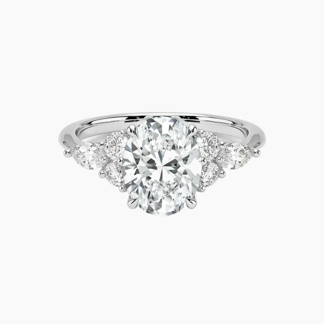 Rosalie 1.5 Carat Oval Cut Solitaire Lab Grown Diamond Ring in 10K Rose Gold - View 4