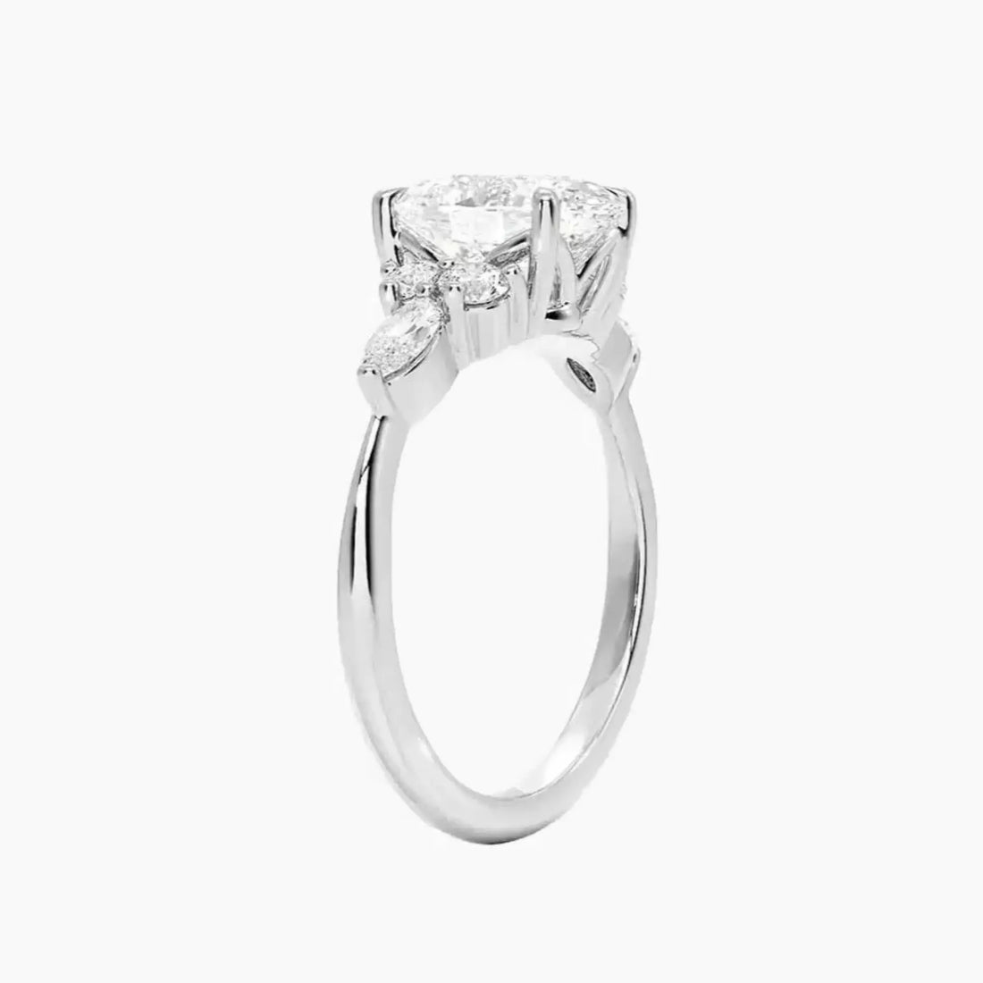 Rosalie 1.5 Carat Oval Cut Solitaire Lab Grown Diamond Ring in 18K Rose Gold - View 5
