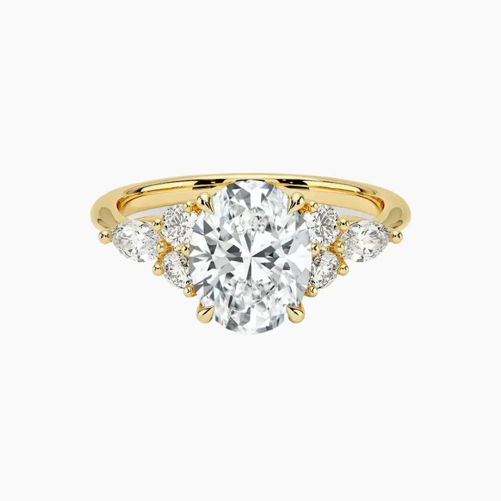 Rosalie 1.5 Carat Oval Cut Solitaire Lab Grown Diamond Ring in 14K Yellow Gold