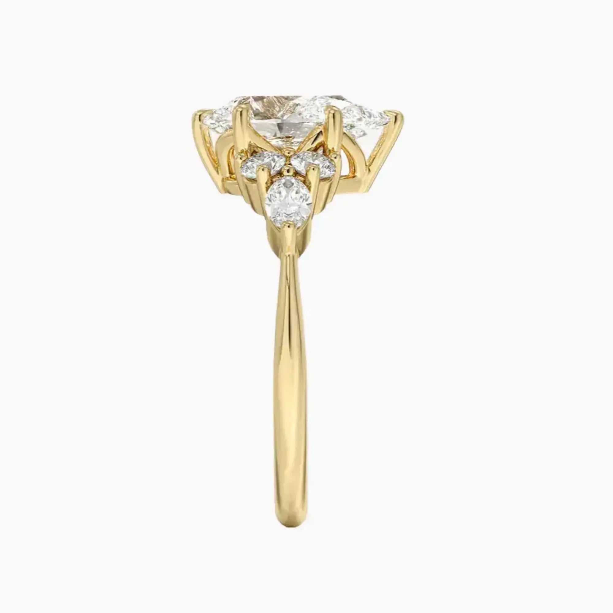 Rosalie 1.5 Carat Pear Cut Solitaire Lab Grown Diamond Ring in 10K Rose Gold - View 9