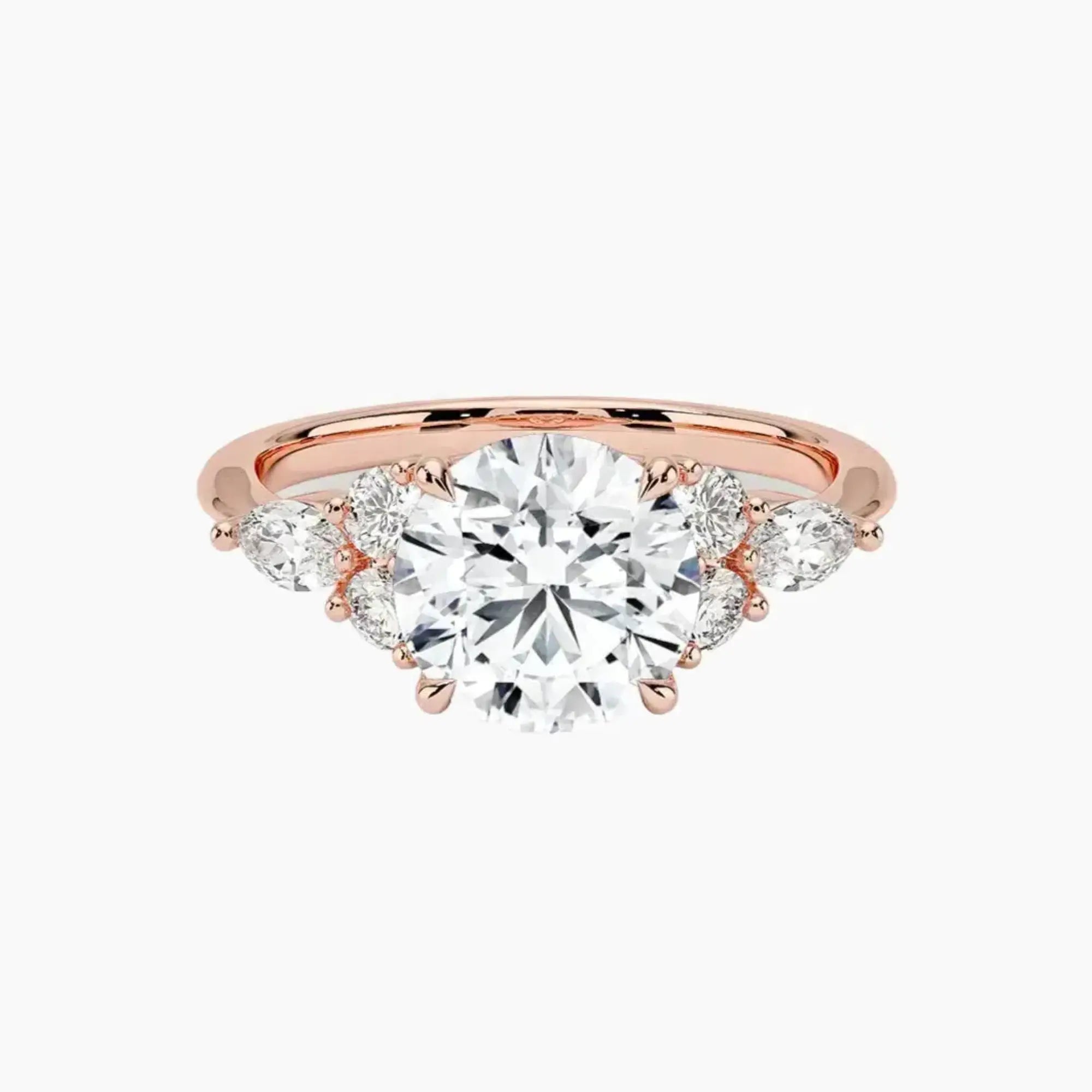 Rosalie 2.5 Carat Round Cut Solitaire Lab Grown Diamond Ring in Platinum - View 4