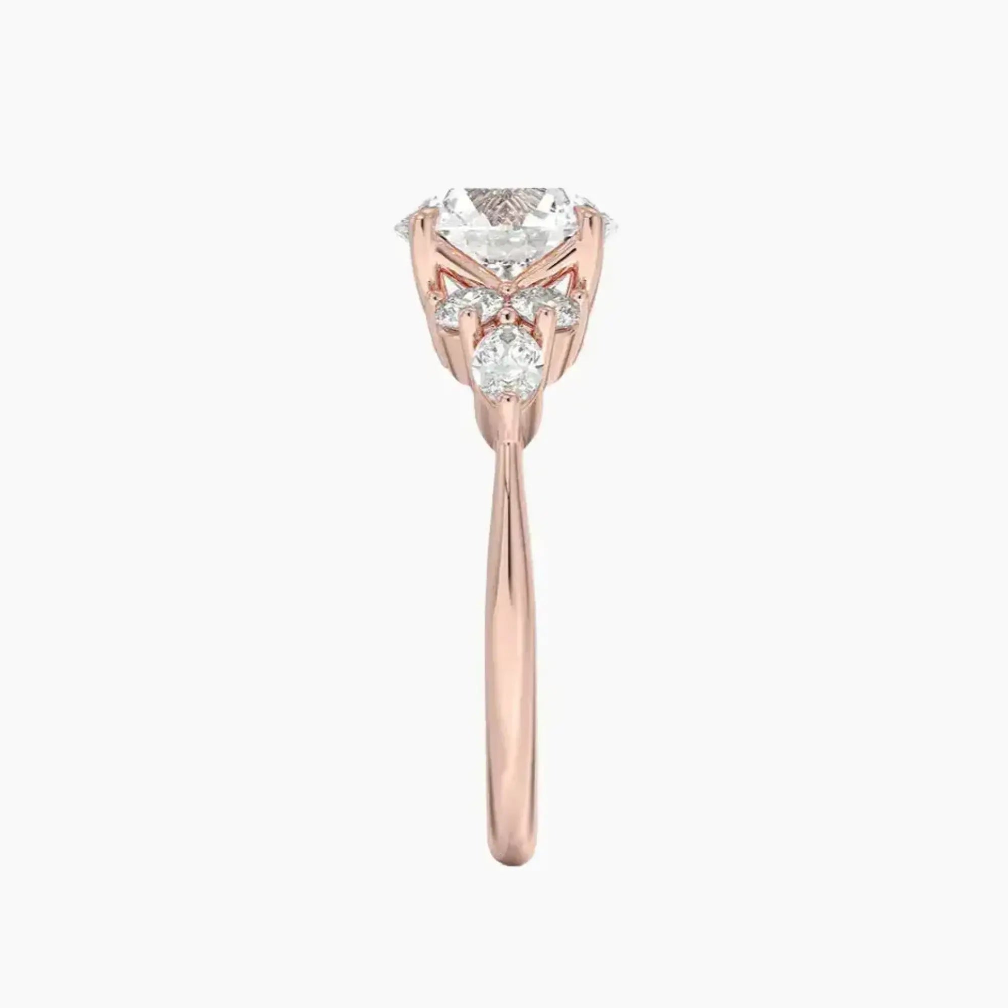 Rosalie 3 Carat Round Cut Solitaire Lab Grown Diamond Ring in Platinum - View 6