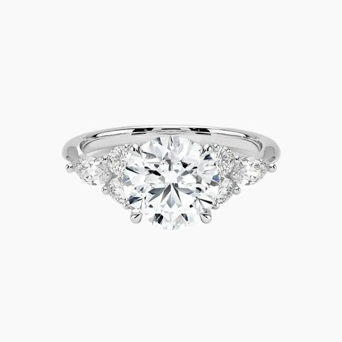 Rosalie 2.5 Carat Round Cut Solitaire Lab Grown Diamond Ring in 14K Yellow Gold - View 4