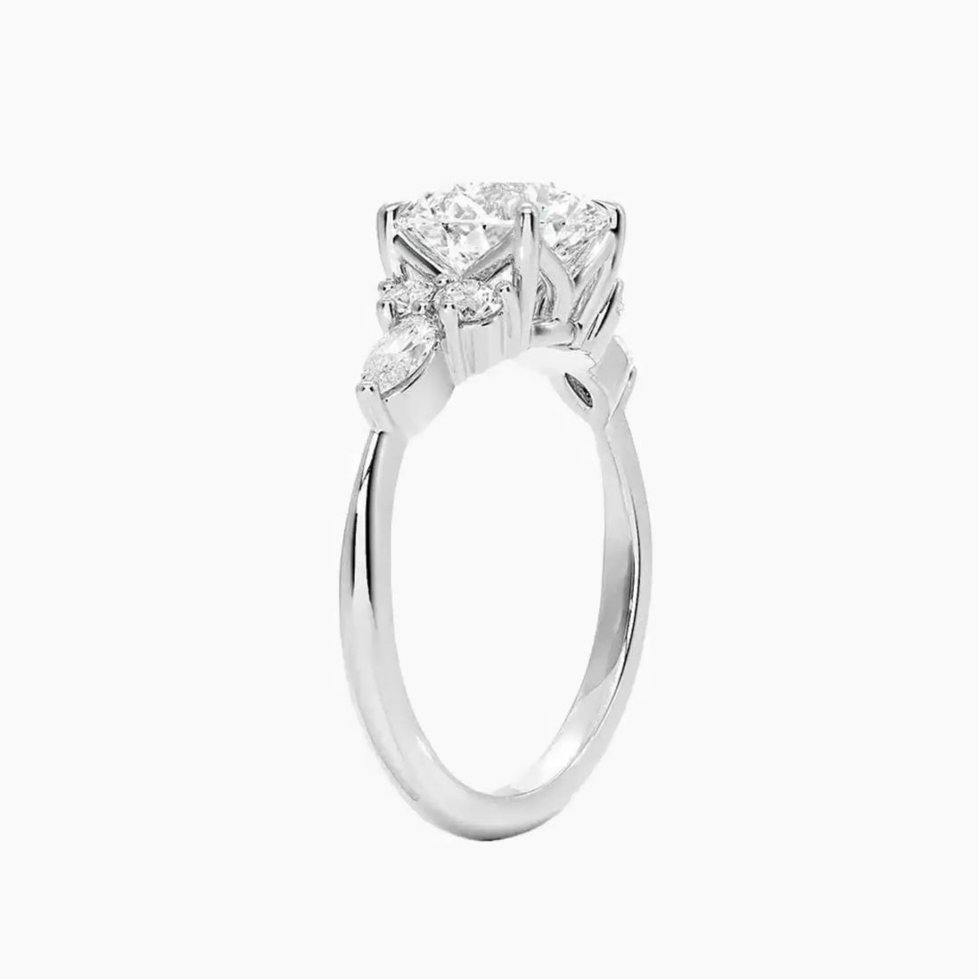 Rosalie 2.5 Carat Round Cut Solitaire Lab Grown Diamond Ring in Platinum - View 2
