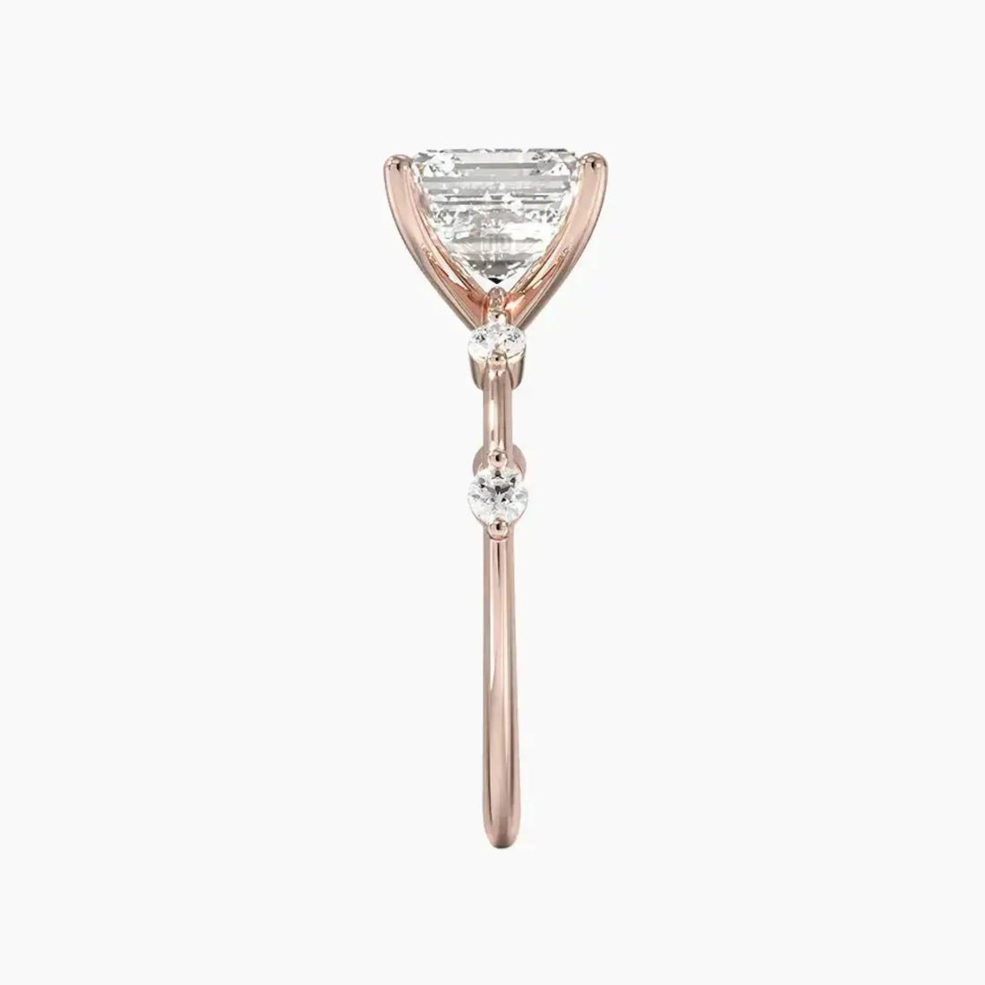 Cordelia 1.5 Carat Asscher Cut Solitaire Lab Grown Diamond Ring in 18K White Gold - View 6