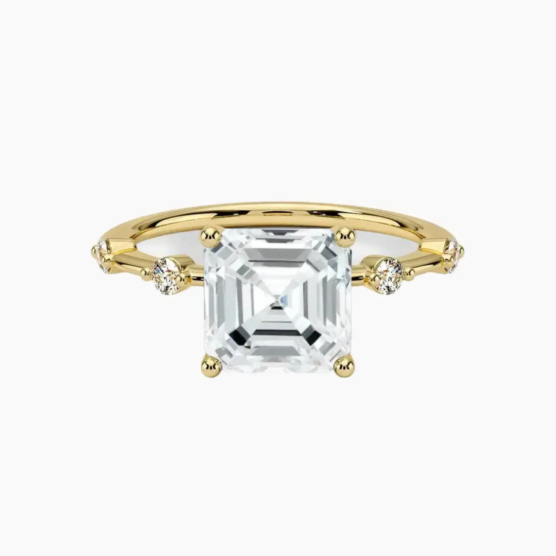 Cordelia 2.5 Carat Asscher Cut Solitaire Lab Grown Diamond Ring in 18K Rose Gold - View 7
