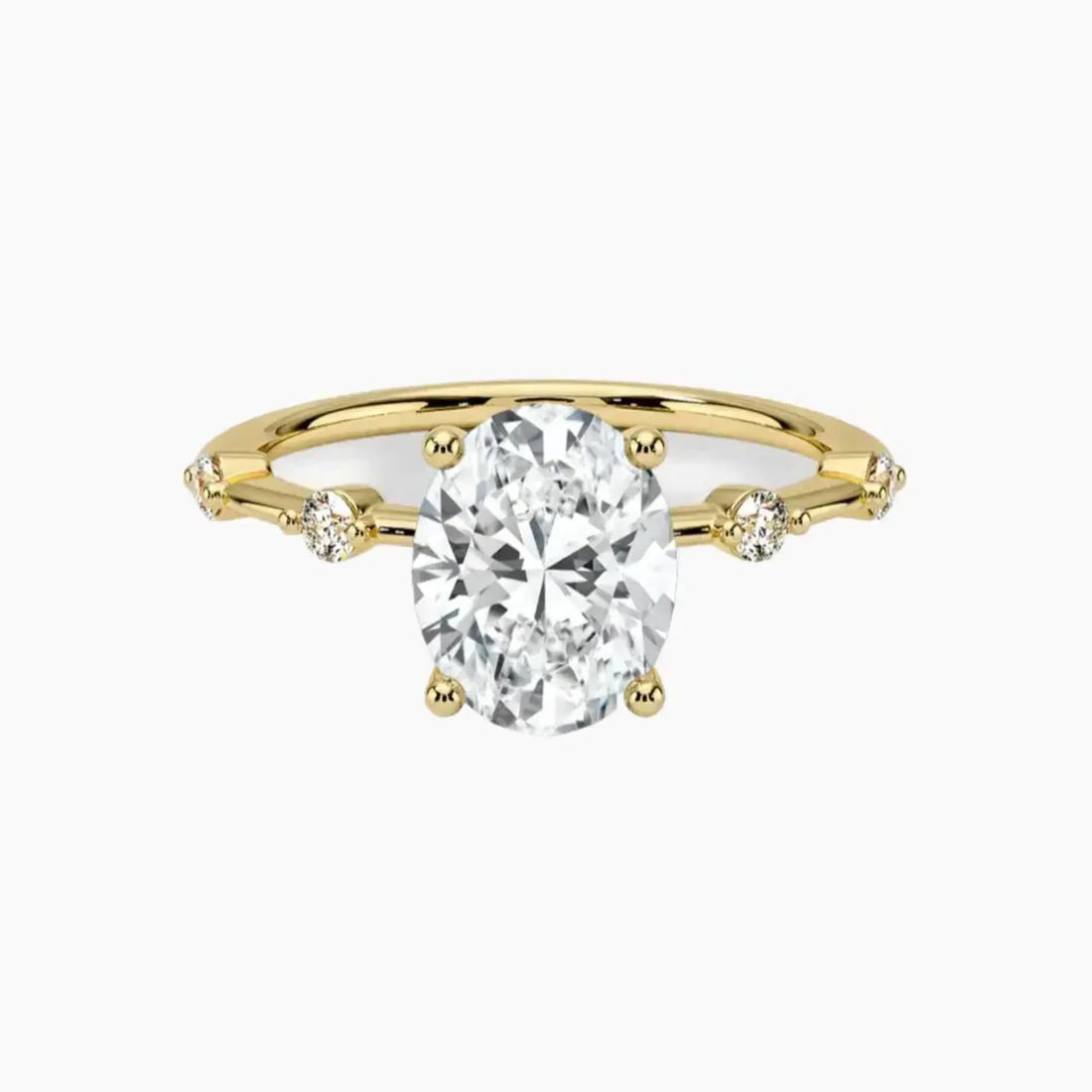 Cordelia 1.5 Carat Oval Cut Solitaire Lab Grown Diamond Ring in 14K Rose Gold - View 7