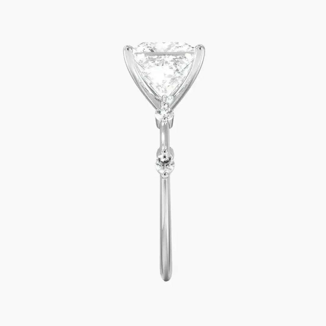 Cordelia 1 Carat Princess Cut Solitaire Lab Grown Diamond Ring in 18K Rose Gold - View 6