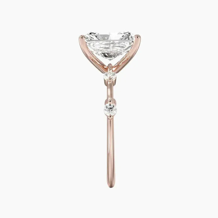 Cordelia 2 Carat Radiant Cut Solitaire Lab Grown Diamond Ring in 14K Yellow Gold - View 9
