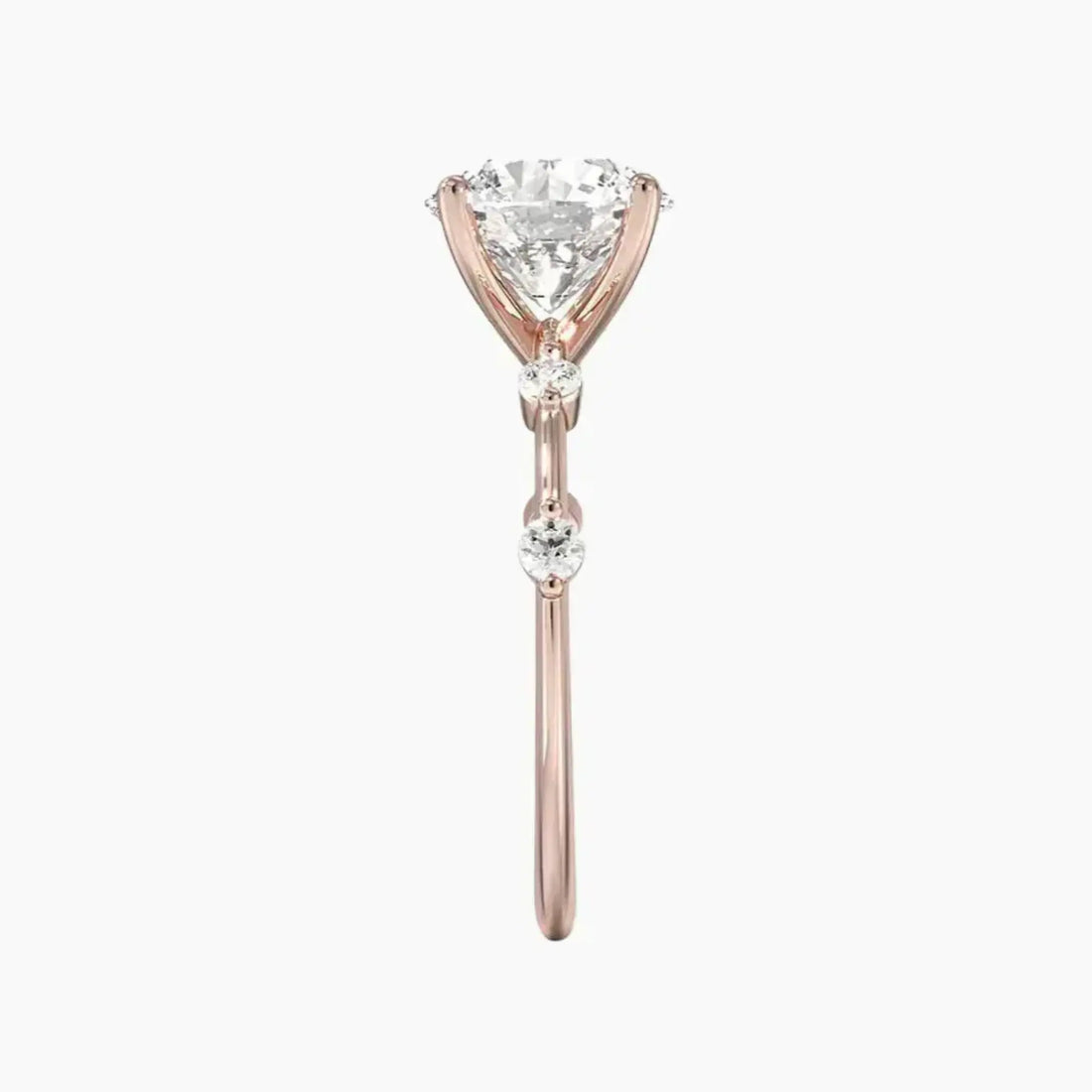 Cordelia 2.5 Carat Round Cut Solitaire Lab Grown Diamond Ring in 18K Yellow Gold - View 9