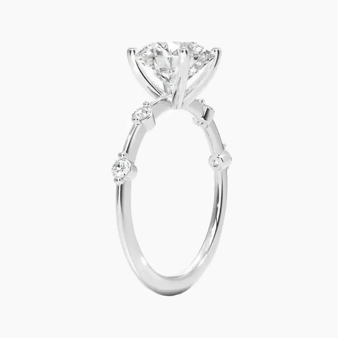 Cordelia 2.5 Carat Round Cut Solitaire Lab Grown Diamond Ring in 10K Rose Gold - View 5