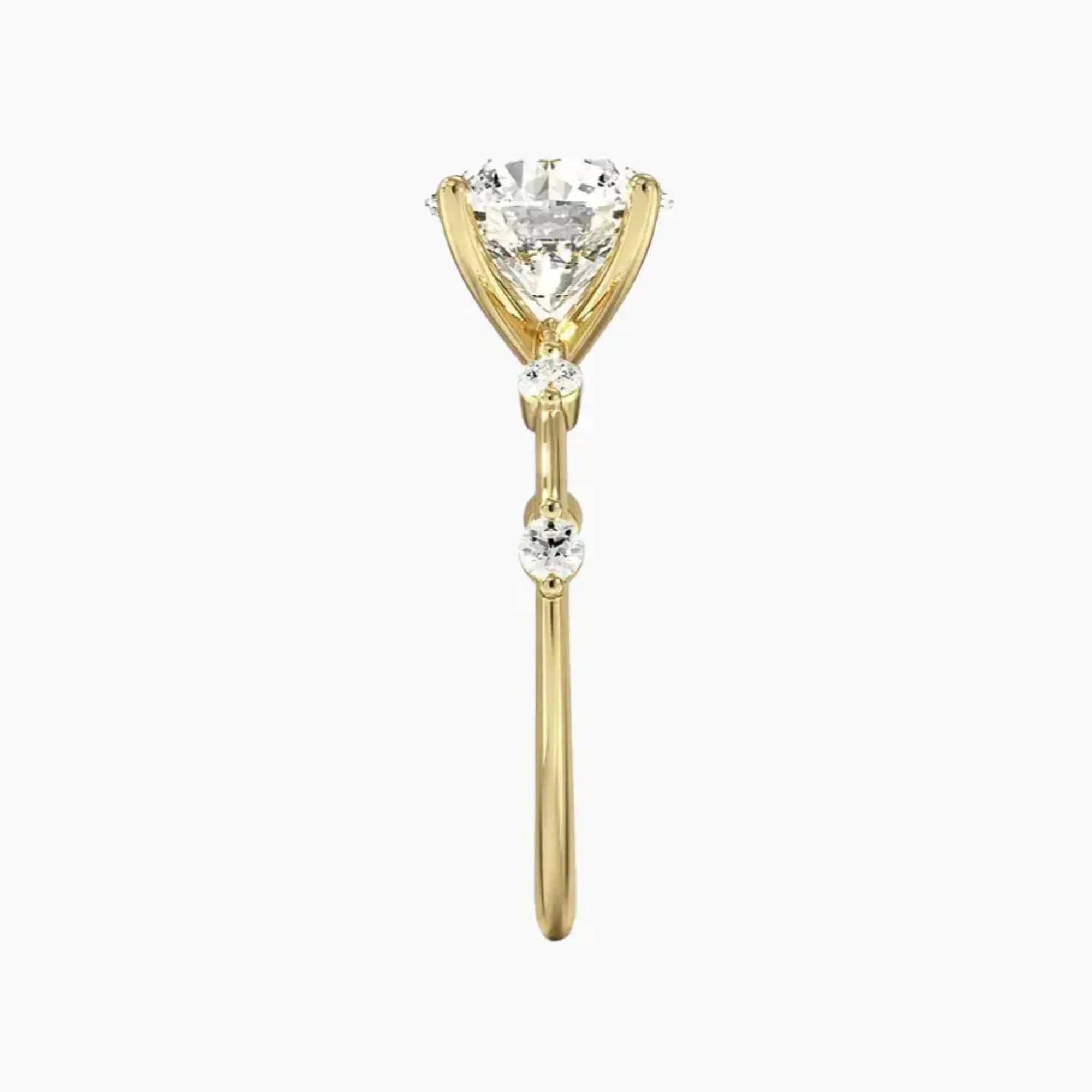 Cordelia 1.5 Carat Round Cut Solitaire Lab Grown Diamond Ring in 10K Rose Gold - View 9