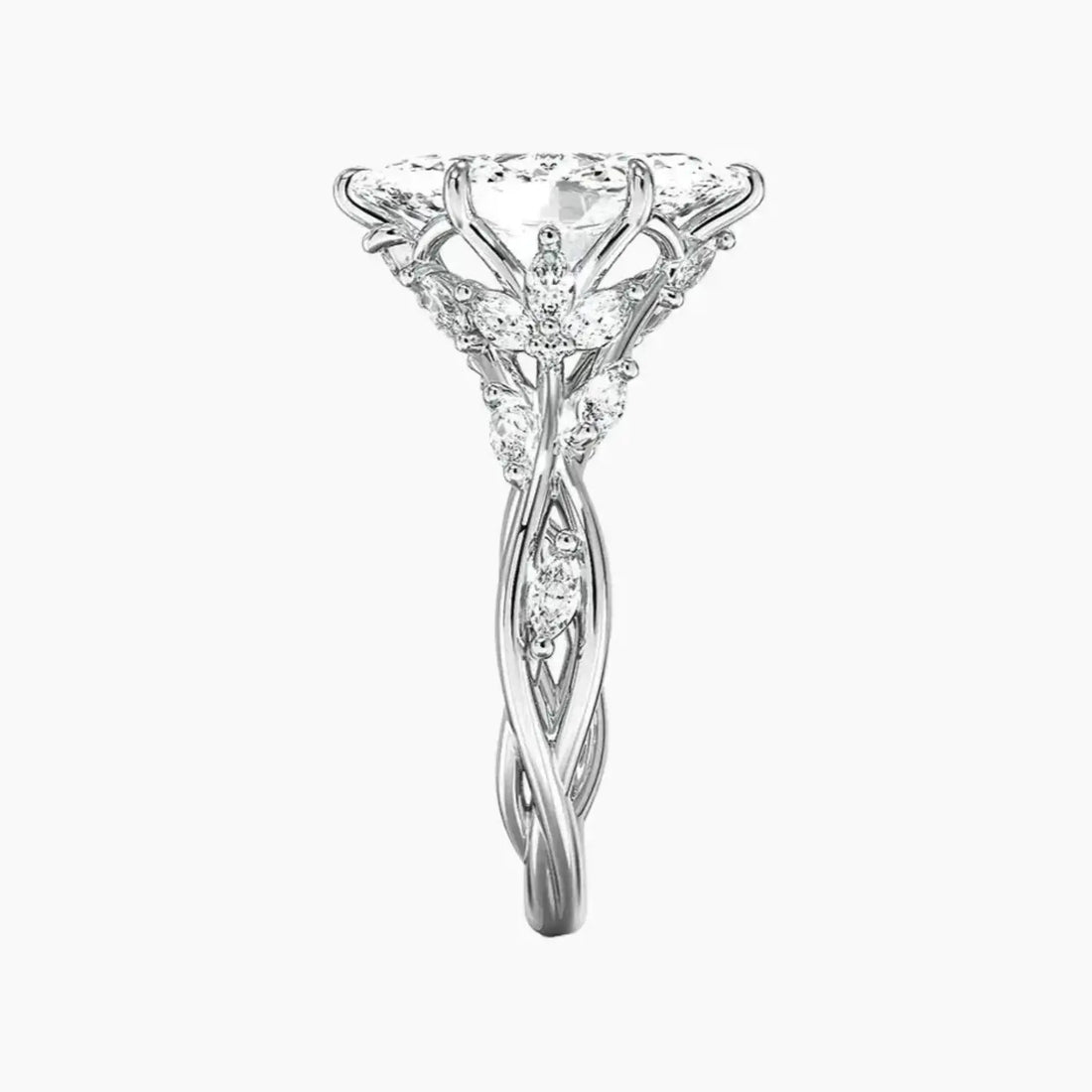 Florence 1 Carat Marquise Cut Solitaire Lab Grown Diamond Ring in 14K Rose Gold - View 11