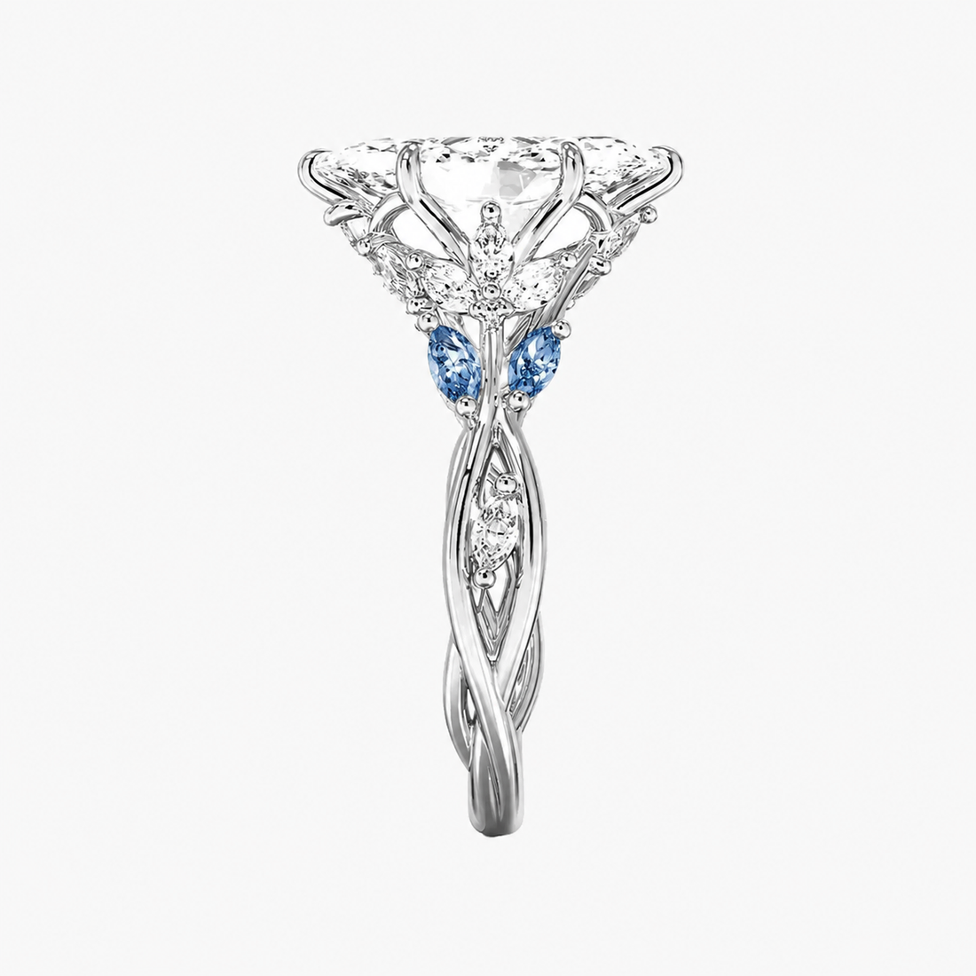Florence 1.5 Carat Marquise Cut Solitaire Lab Grown Diamond Ring in Platinum - View 8