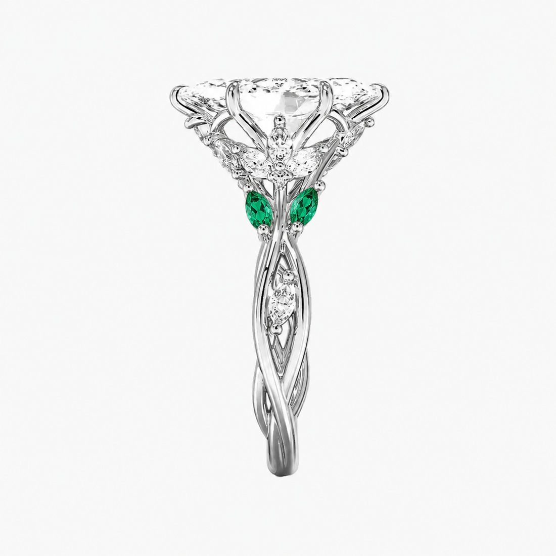 Florence 1.5 Carat Marquise Cut Solitaire Lab Grown Diamond Ring in 14K White Gold - View 6