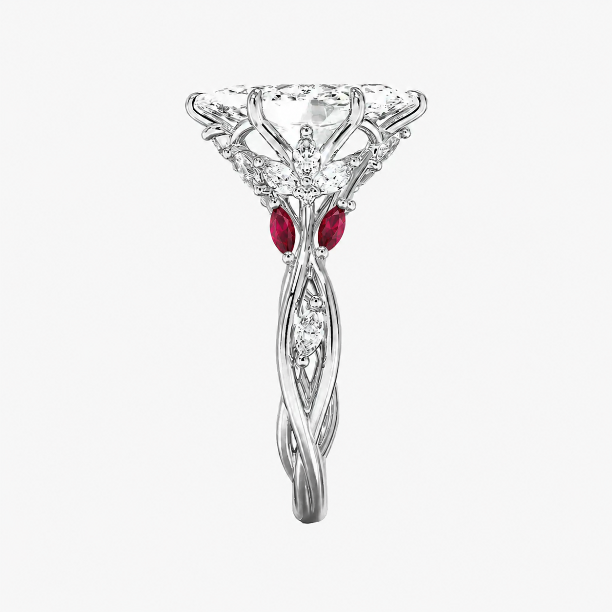 Florence 1.5 Carat Marquise Cut Solitaire Lab Grown Diamond Ring in Platinum - View 5