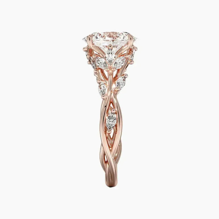Florence 1.5 Carat Oval Cut Solitaire Lab Grown Diamond Ring in 14K Yellow Gold - View 9