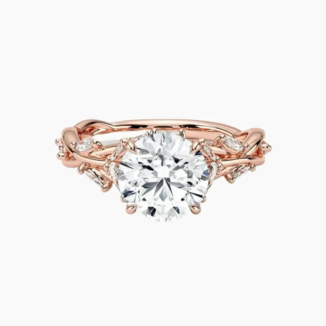 Florence 1.5 Carat Round Cut Solitaire Lab Grown Diamond Ring in 14K White Gold - View 4