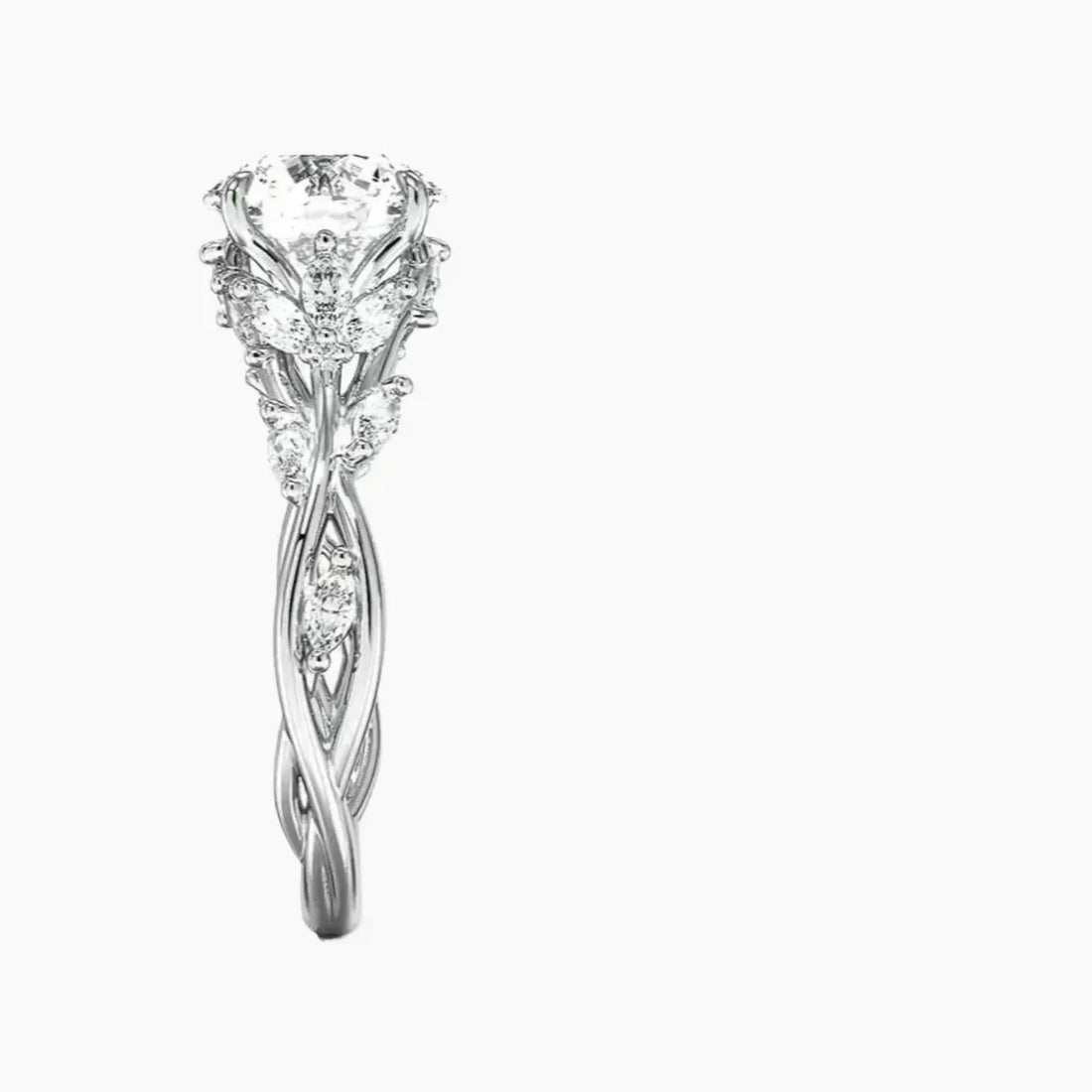 Florence 1 Carat Round Cut Solitaire Lab Grown Diamond Ring in 18K Rose Gold - View 6