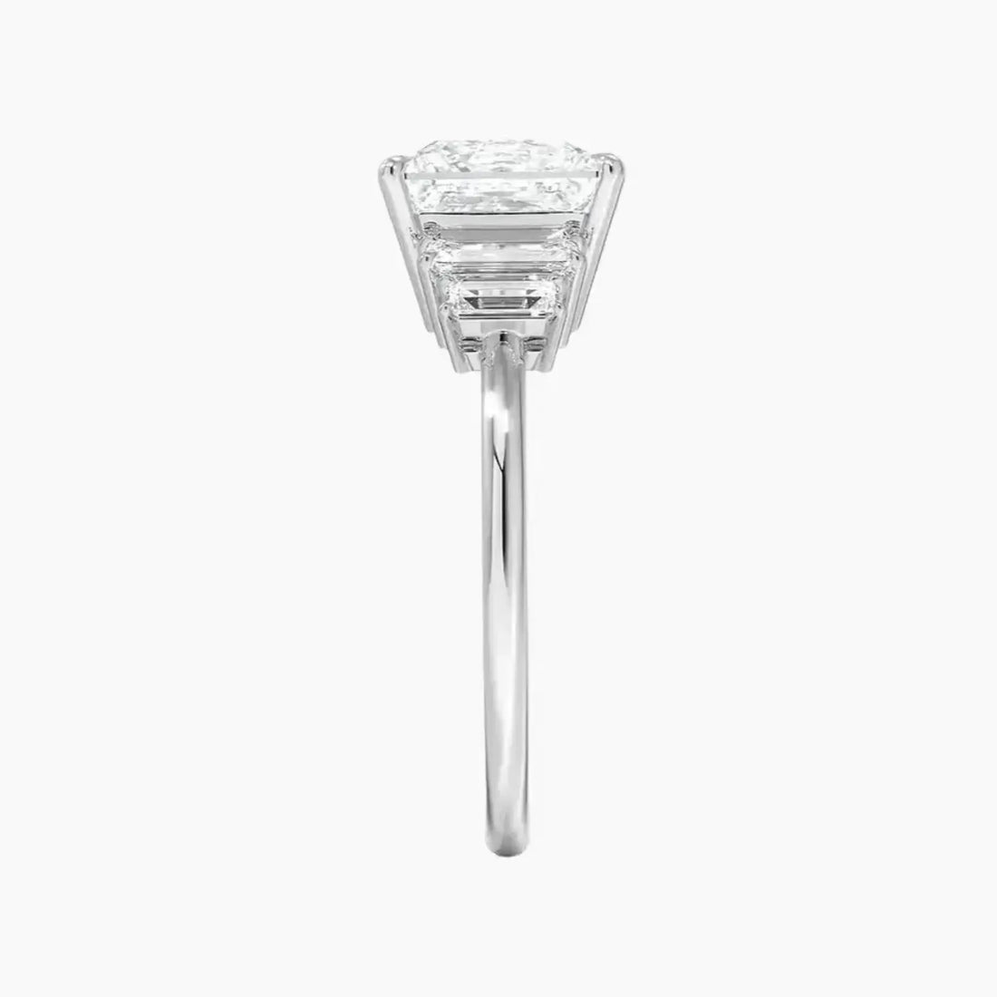 Nerine Five Stone Princess Designer 1.5 Carat Lab Grown Diamond Engagement Ring in 14K Rose Gold