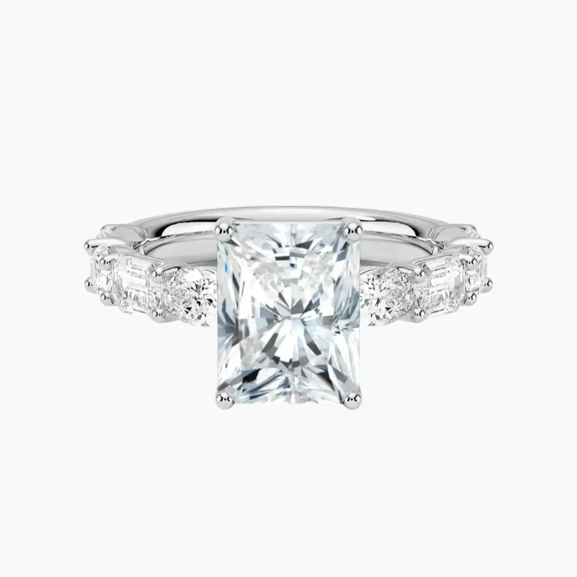 Ariadne Radiant Designer 1.5 Carat Lab Grown Diamond Engagement Ring in 18K Rose Gold