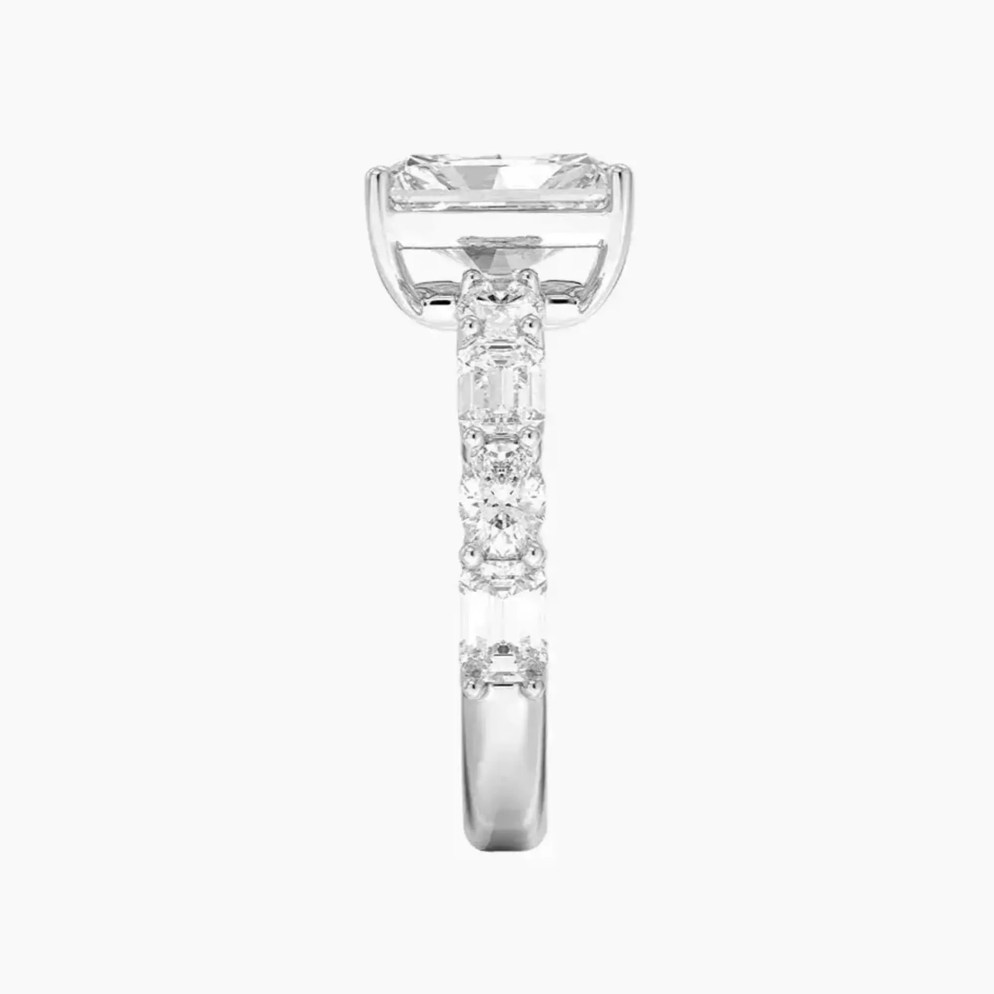 Ariadne Radiant Designer 1.5 Carat Lab Grown Diamond Engagement Ring in 18K Rose Gold