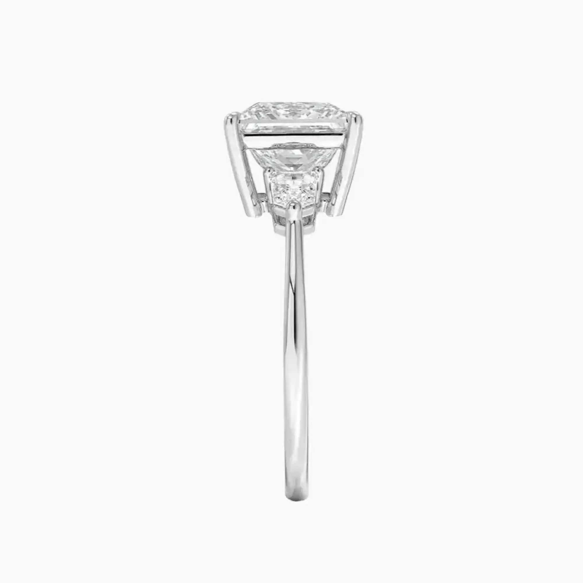 Thalassa Princess Three Stone 1.5 Carat Lab Grown Diamond Engagement Ring in 14K Rose Gold