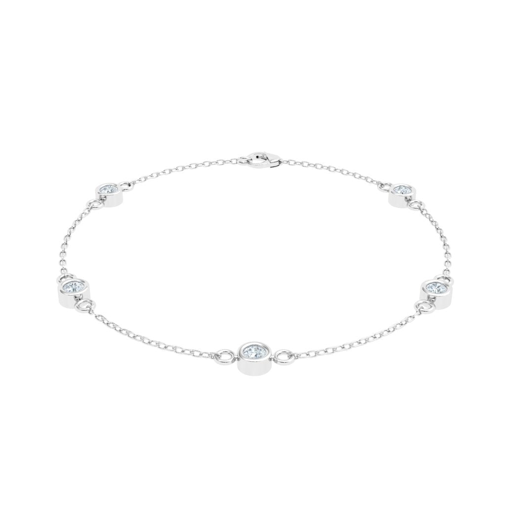 Bezel Lab Grown Diamond Bracelet