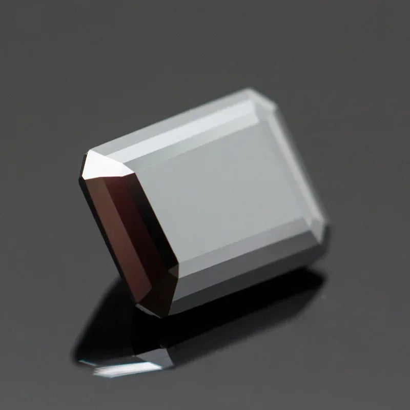 Black Emerald Shape Certified Moissanite