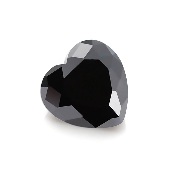 Black Heart Shape Certified Moissanite