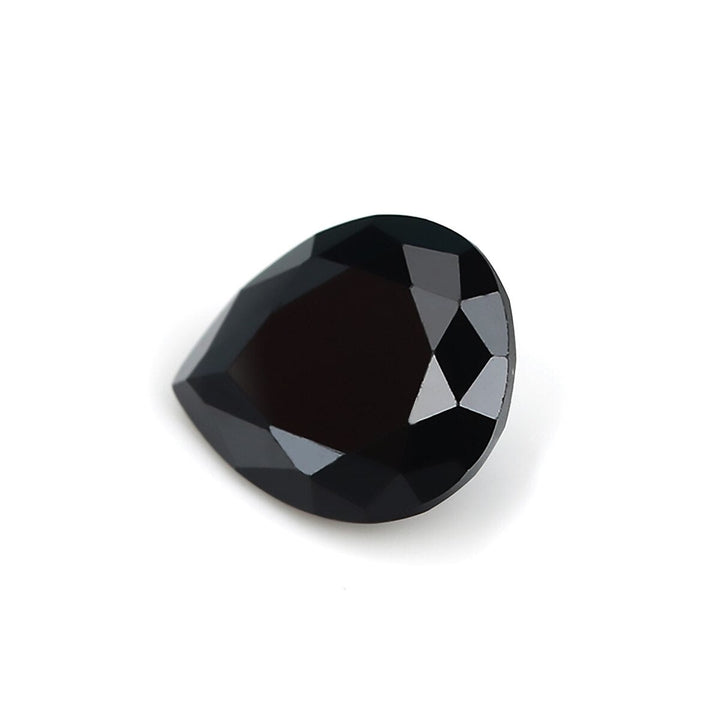 Black Pear Shape Certified Moissanite