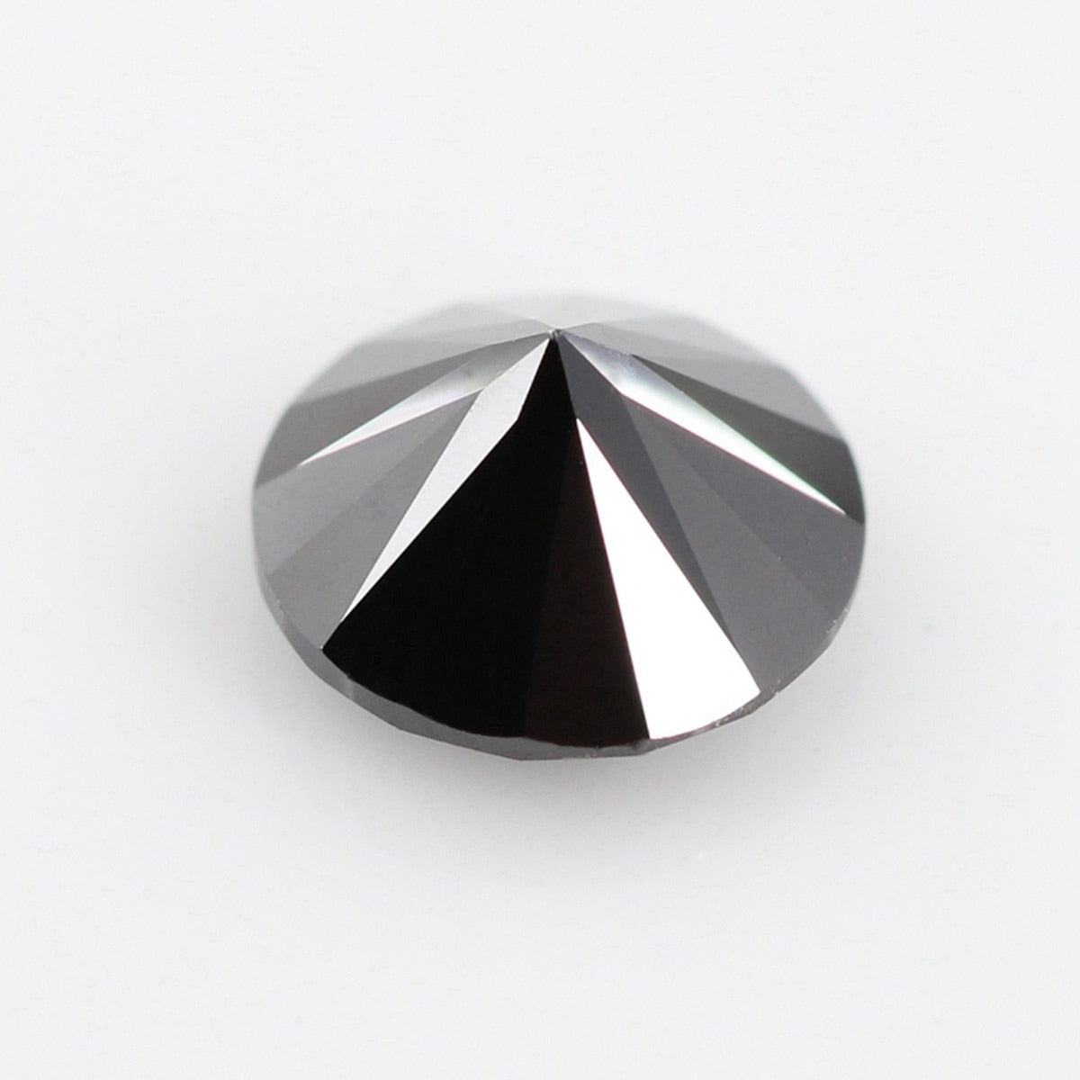 Black Round Shape Certified Moissanite
