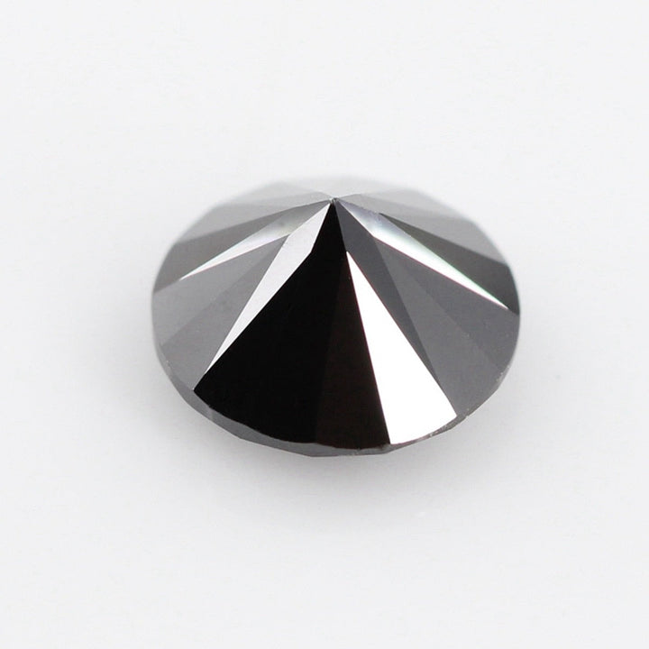 Black Round Shape Certified Moissanite