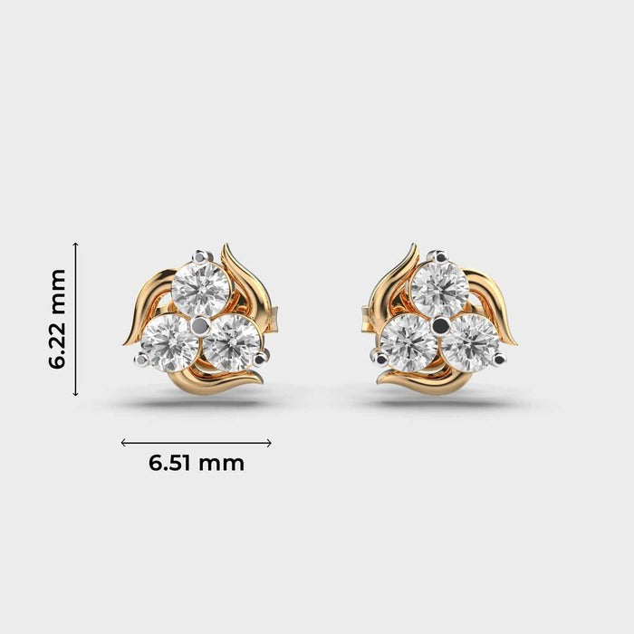 Blooming Buds Moissanite Earrings