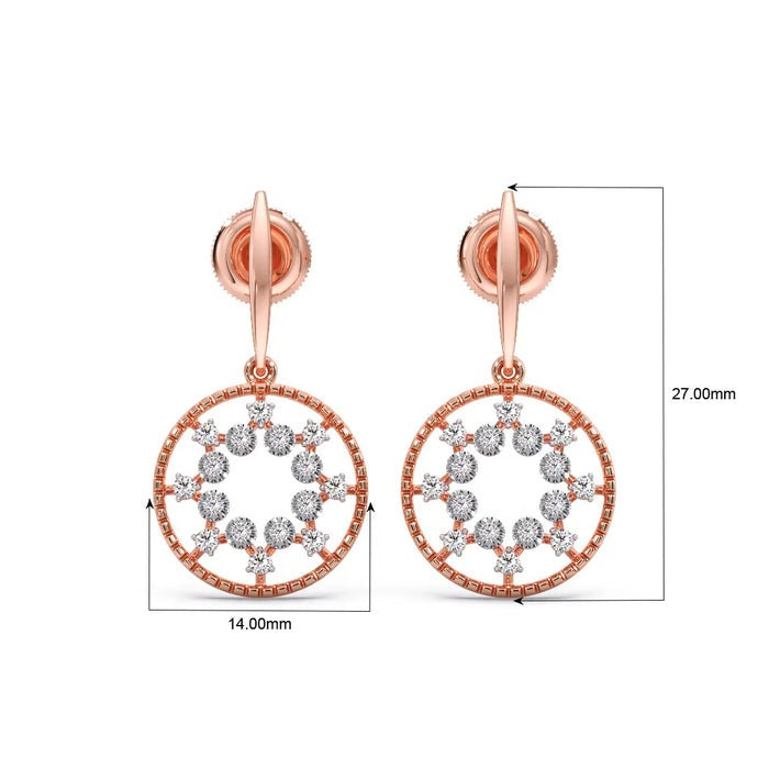 Bohemian Dangle Moissanite Earrings