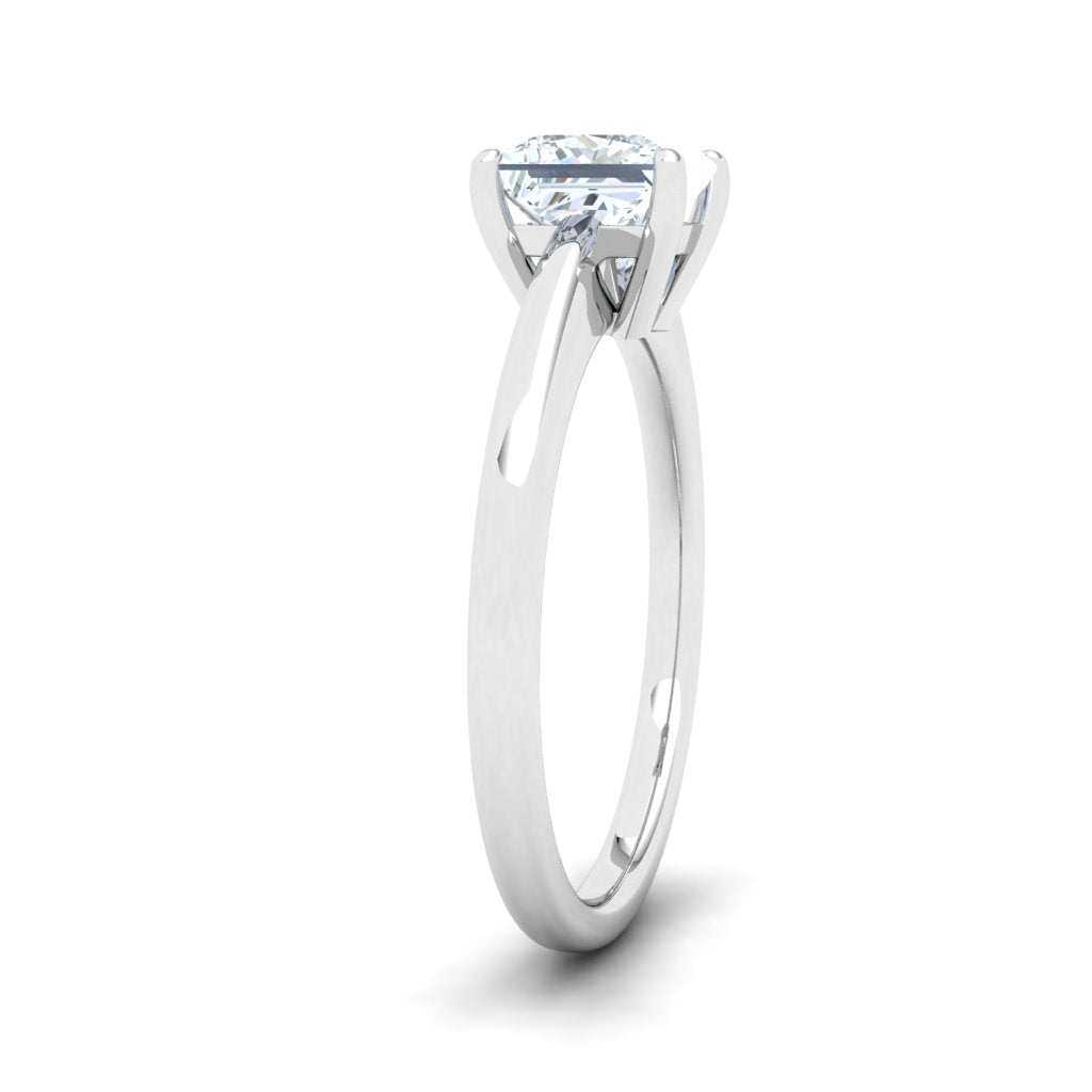 Celestia 1CT Princess Cut Solitaire Moissanite Engagement Ring White Gold