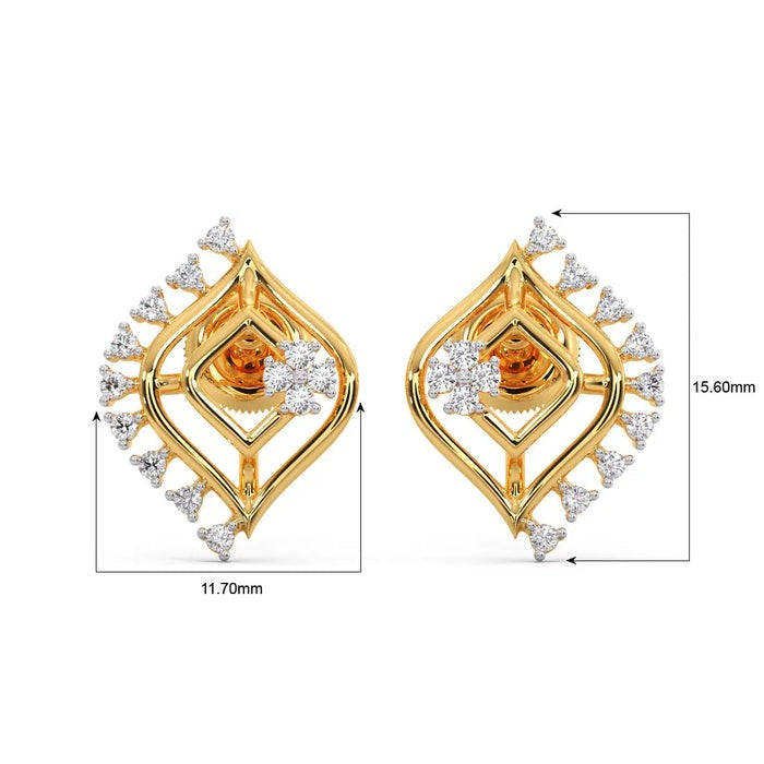 Chandeliers Stud Moissanite Earrings