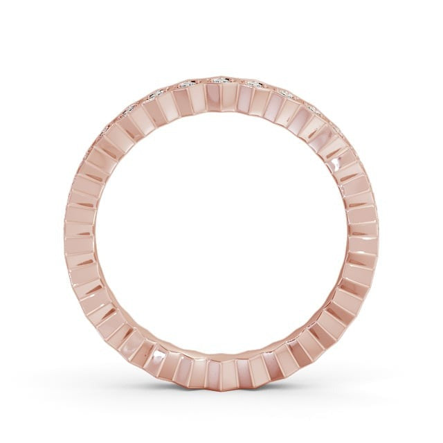 Chloe Half Eternity Round Lab Diamond Hexagon Bezel Style Ring