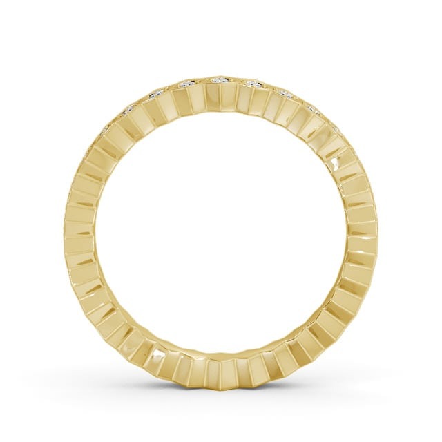 Chloe Half Eternity Round Lab Diamond Hexagon Bezel Style Ring