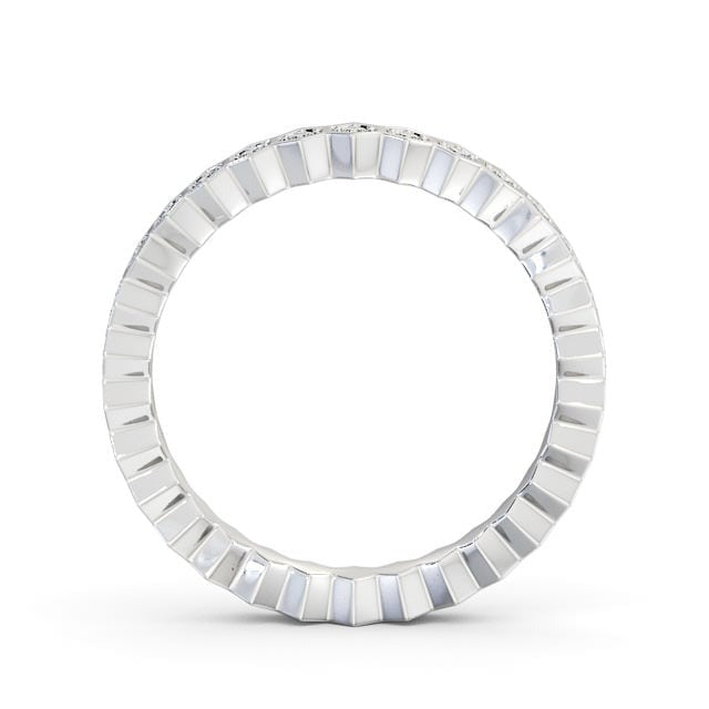 Chloe Half Eternity Round Lab Diamond Hexagon Bezel Style Ring