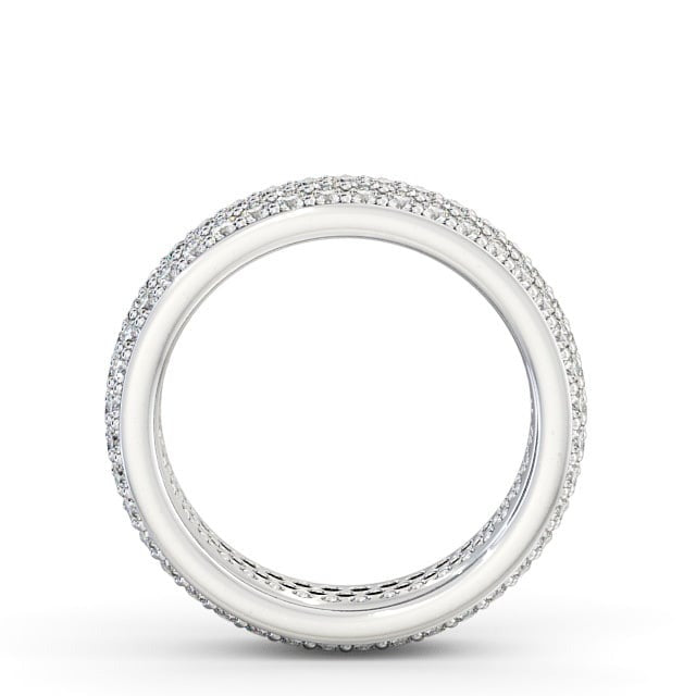 Clara Full Eternity 1.20ct Round Moissanite Pave Ring