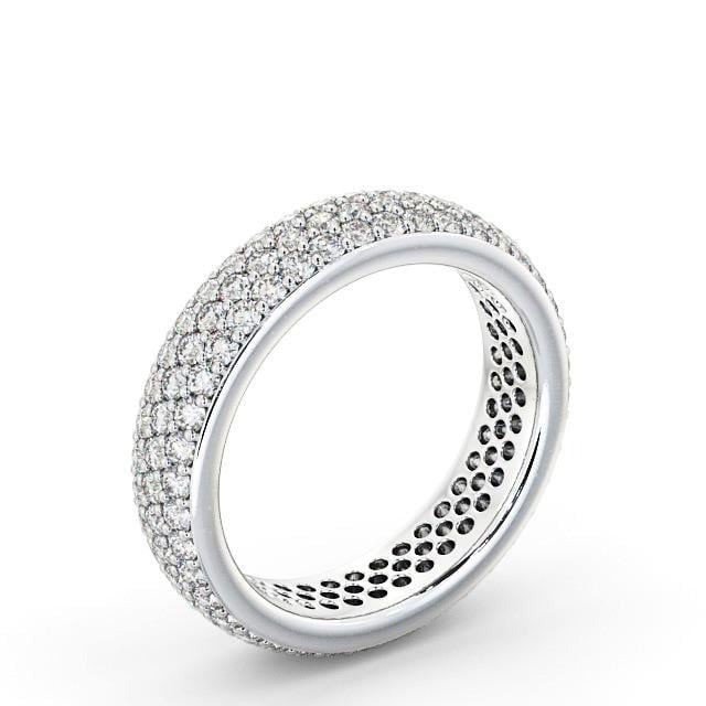 Clara Full Eternity 1.20ct Round Moissanite Pave Ring