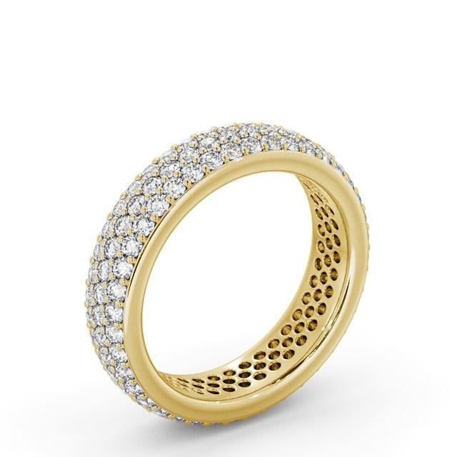 Clara Full Eternity 1.20ct Round Moissanite Pave Ring