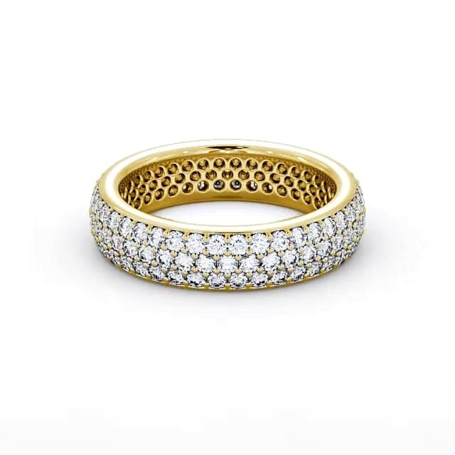 Clara Full Eternity 1.20ct Round Moissanite Pave Ring